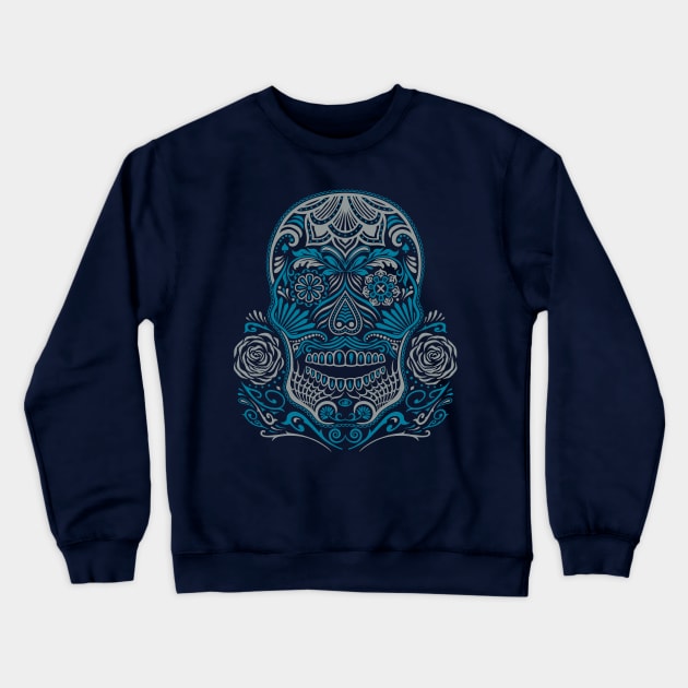 Sugar Skull Crewneck Sweatshirt by rcaldwell